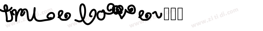 true love字体转换